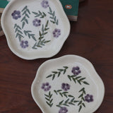 Lavender Fields Handmade Dessert Plate with premium quality material