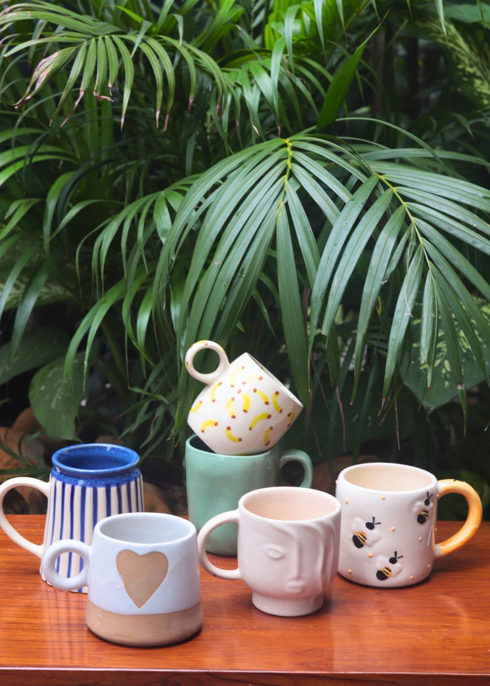 Set of 6 Ceramic Mugs (for the price of 5) with premium quality material