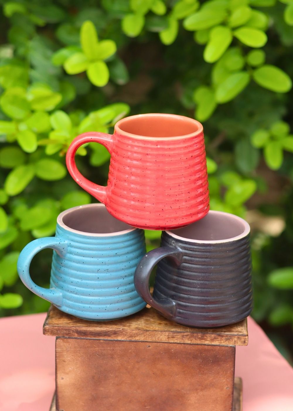 Set of 3 - Tea & Coffee Mugs made by ceramic