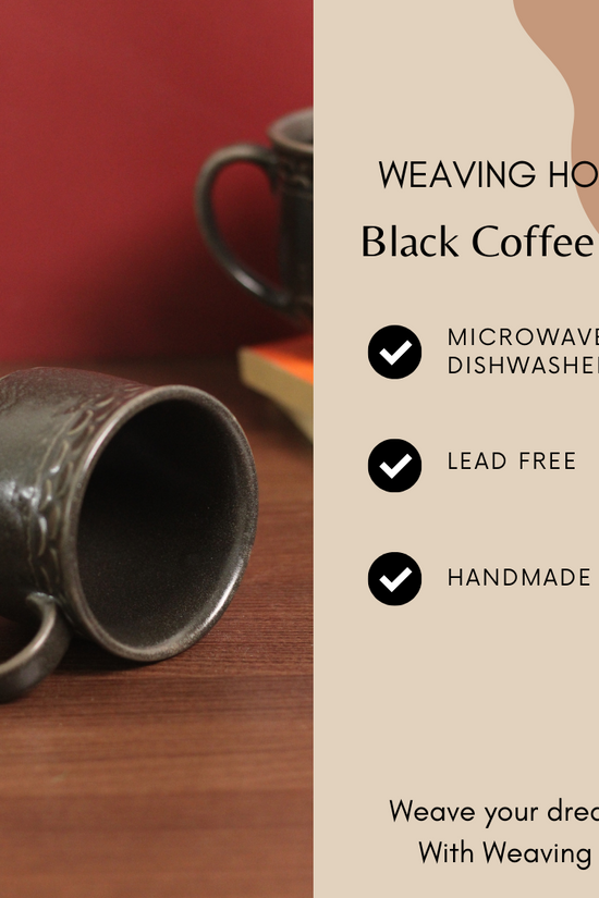 Black coffee mugs significations