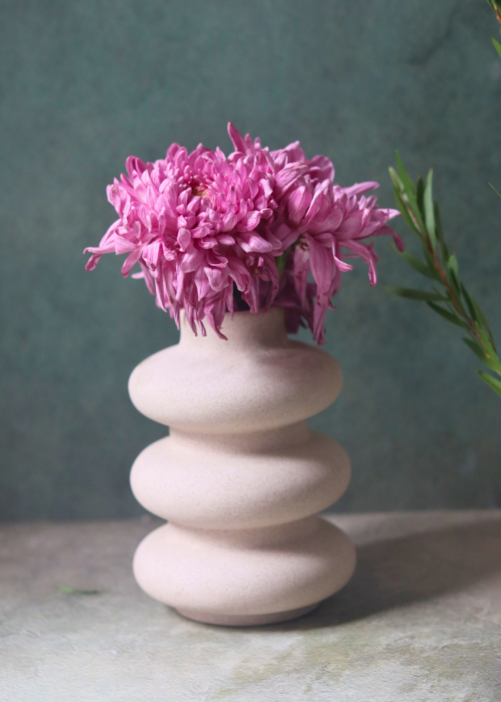 Handmade Ceramic Sanded Moulded Vase