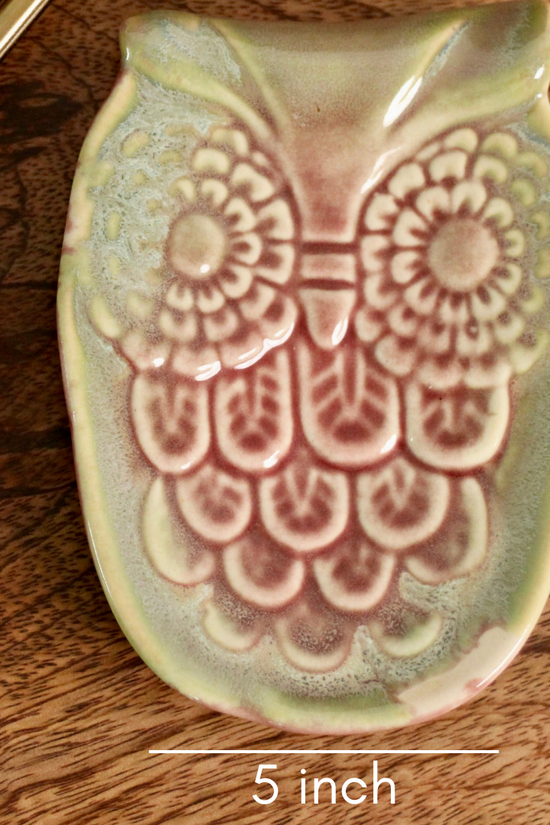 Handmade ceramic spoon rest height 