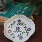 Lavender Fields Handmade Dessert Plate made in india