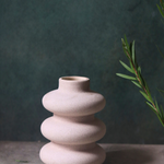 Sanded Moulded Ceramic Vase