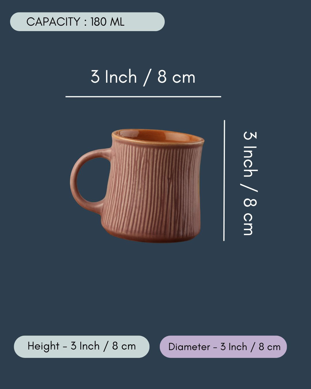 Lavender Etching Chai Cup