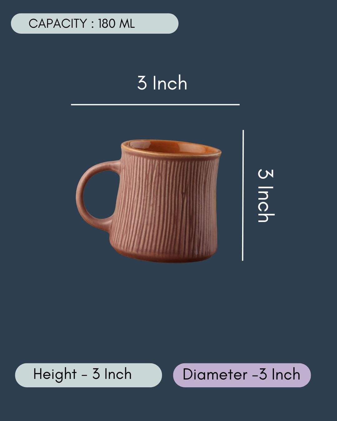 Lavender Etching Chai Cup