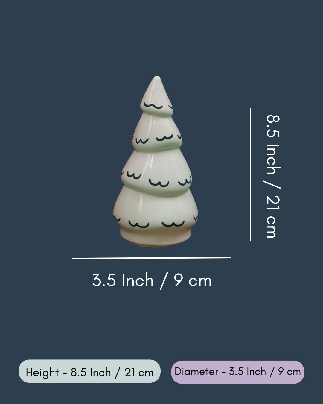 Snow White Christmas tree in a Gift Box