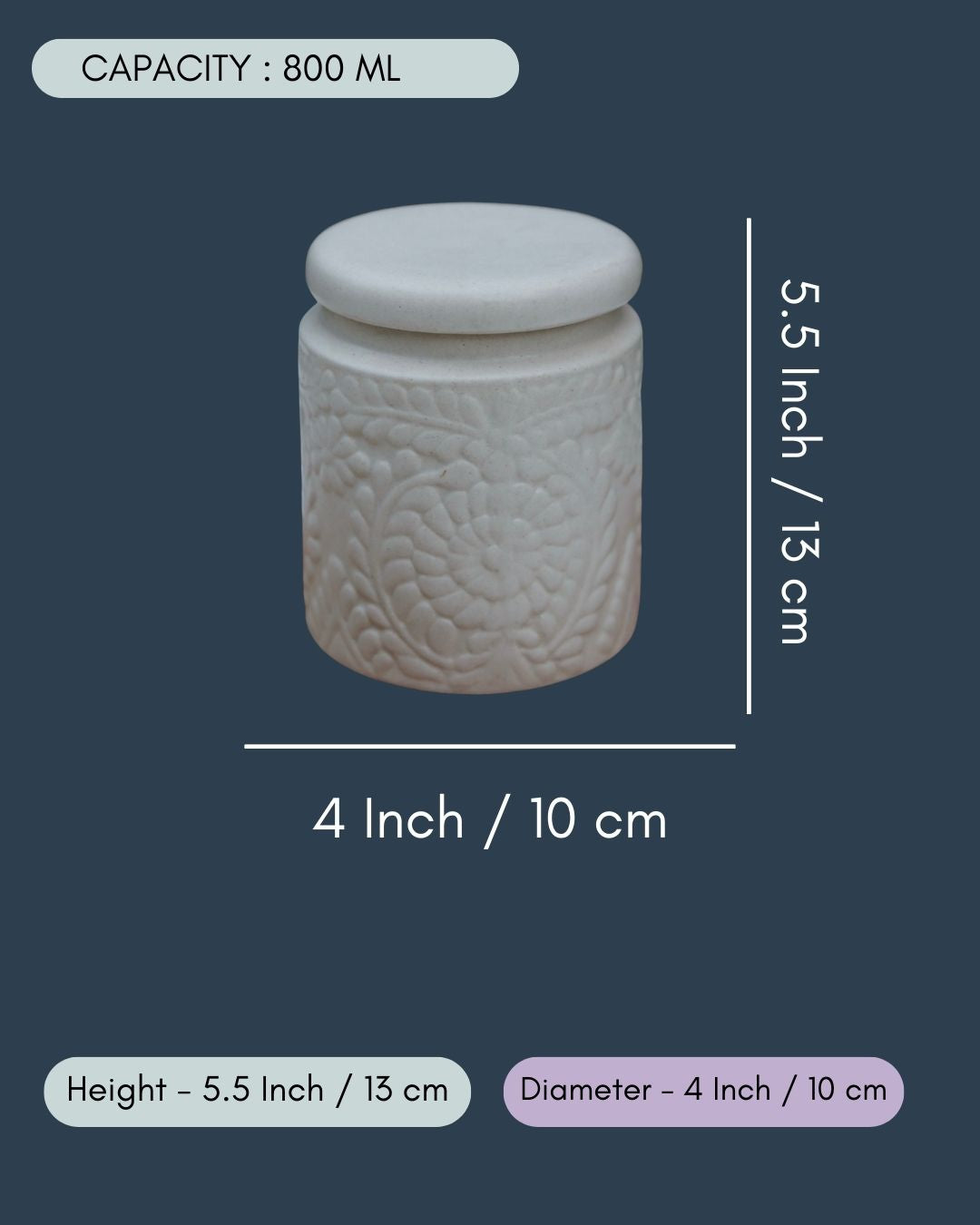 White Storage Jar
