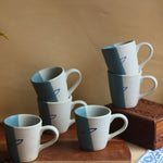 Handmade Coastal Catch Mug - Set of 6