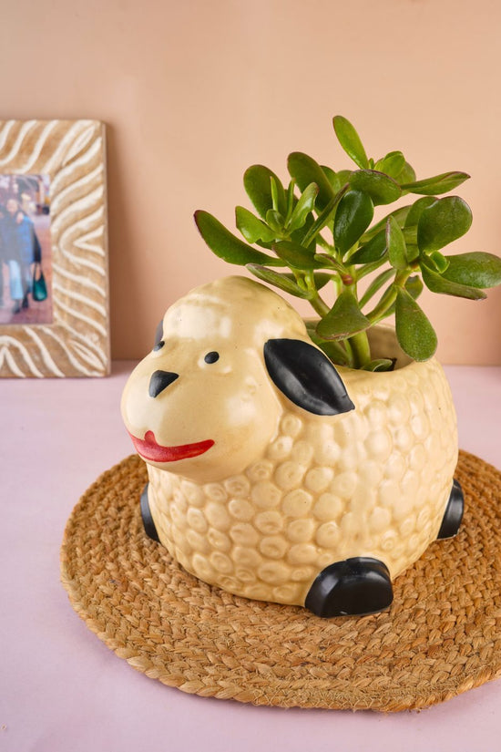 handmade sheep planter