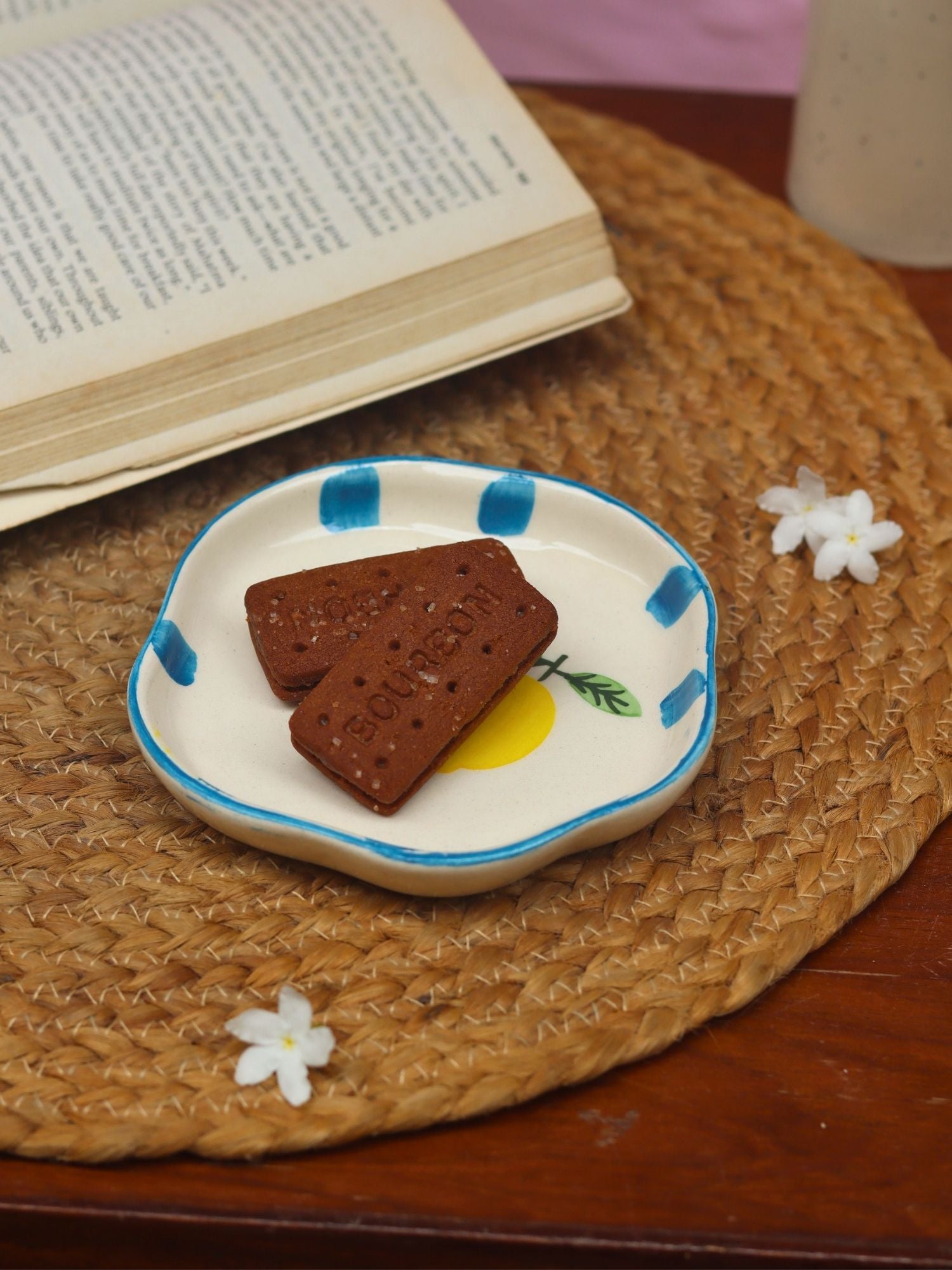 Lemon Handmade dessert Plate with premium quality material
