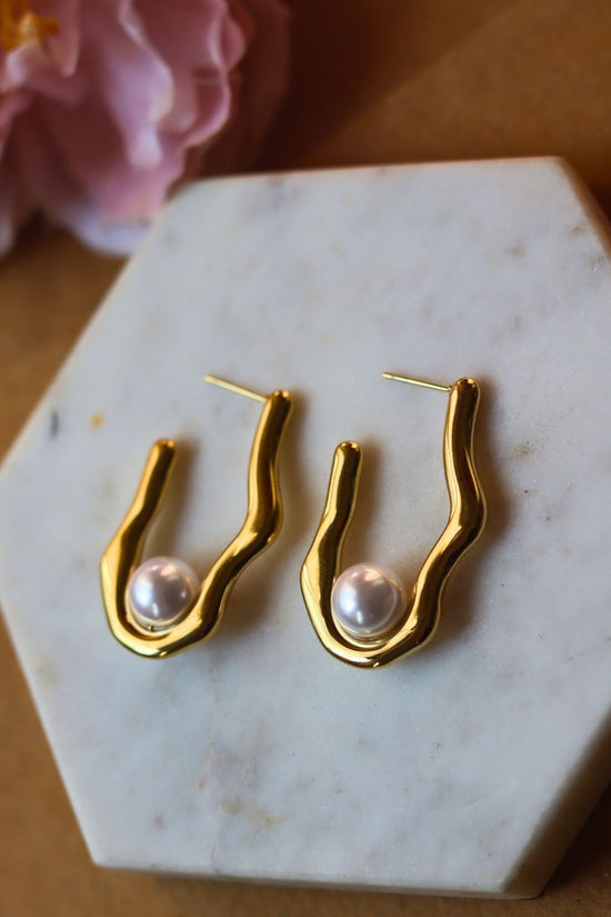 Misfit pearl Earrings handmade with premium quality material