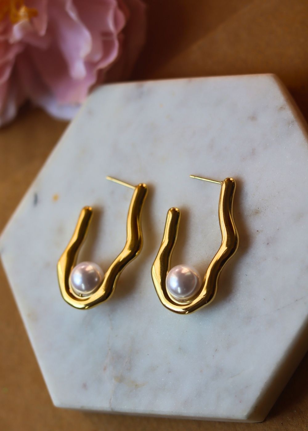 Misfit pearl Earrings handmade with premium quality material