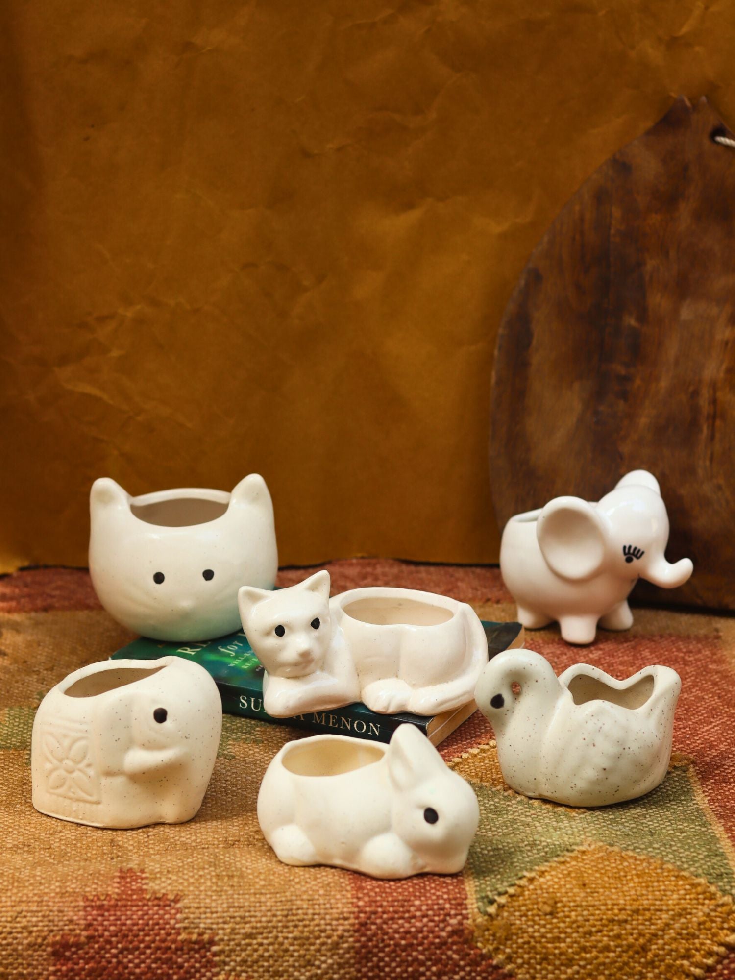 Handmade Set of 6 Little Creature Planter Combo (for the price of 5)
