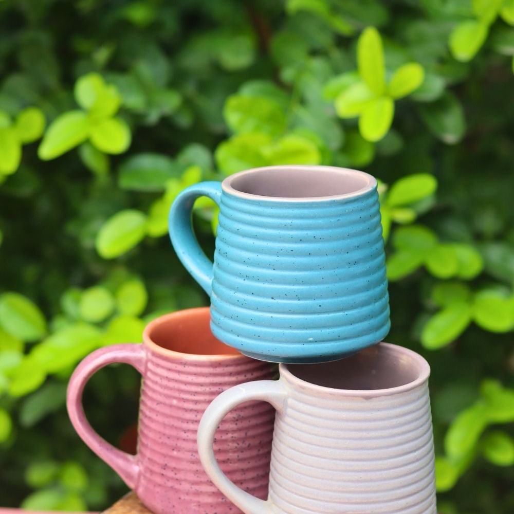 handmade Set of 3 - Morning Starter Mugs