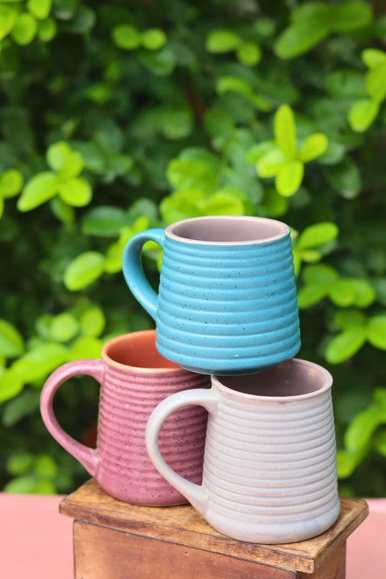 handmade Set of 3 - Morning Starter Mugs