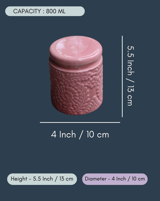 Pink Storage Jar