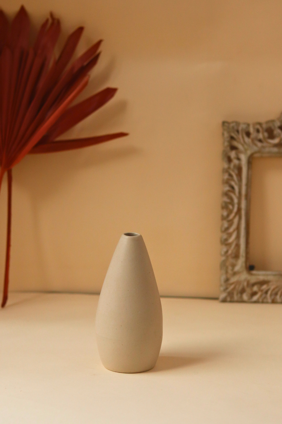 handmade white buttercream vase ceramic 