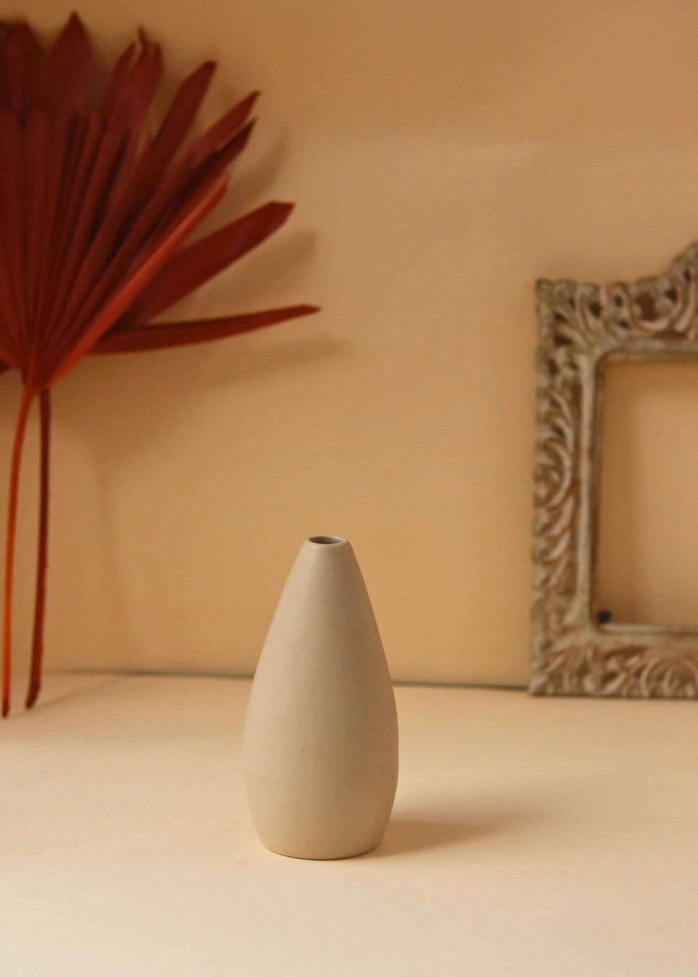 handmade white buttercream vase ceramic 