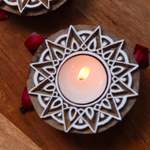 Wooden Mandala Tea Light Holders