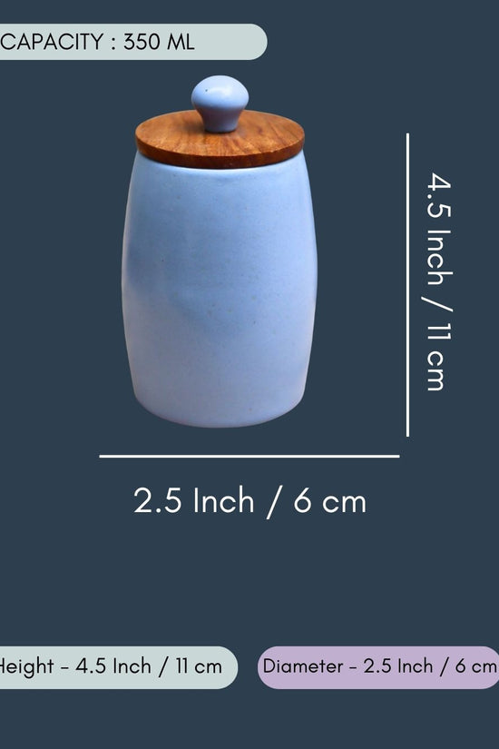 Neutral Cylinder Jars - Blue