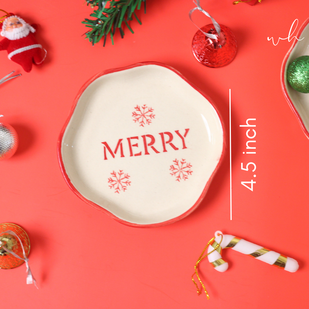 Merry Handmade Dessert Plate