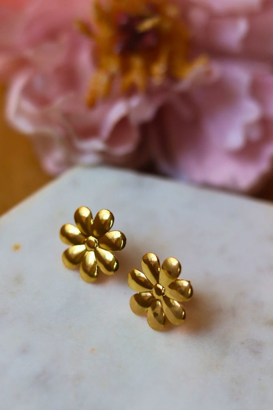 Anti tarnish Simply Phoolish Earrings