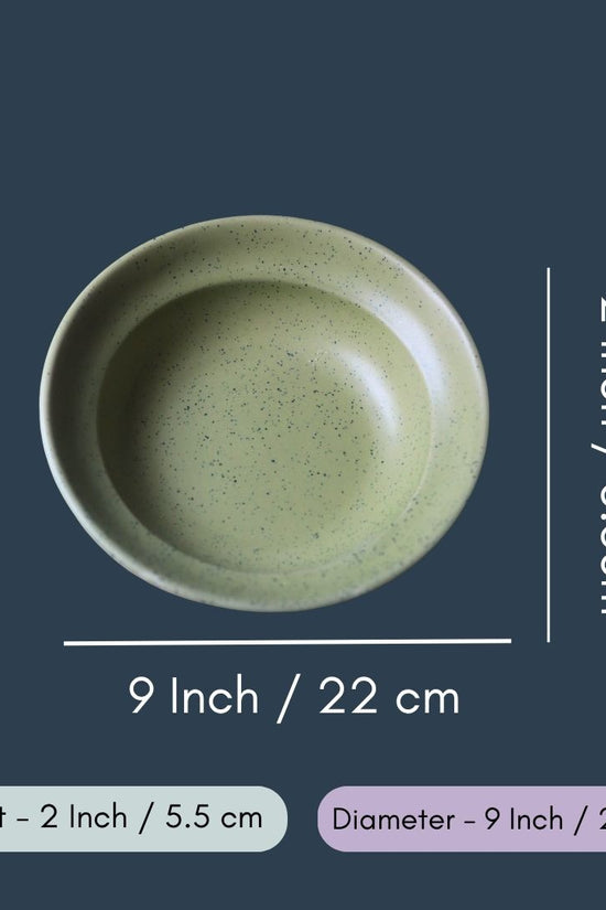 Army Green Pasta Plate