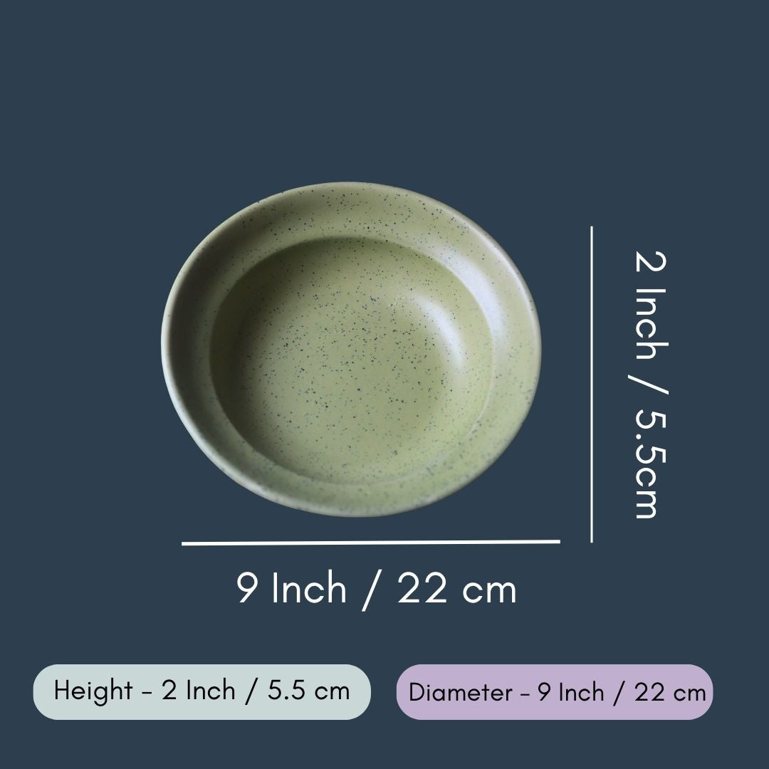Army Green Pasta Plate