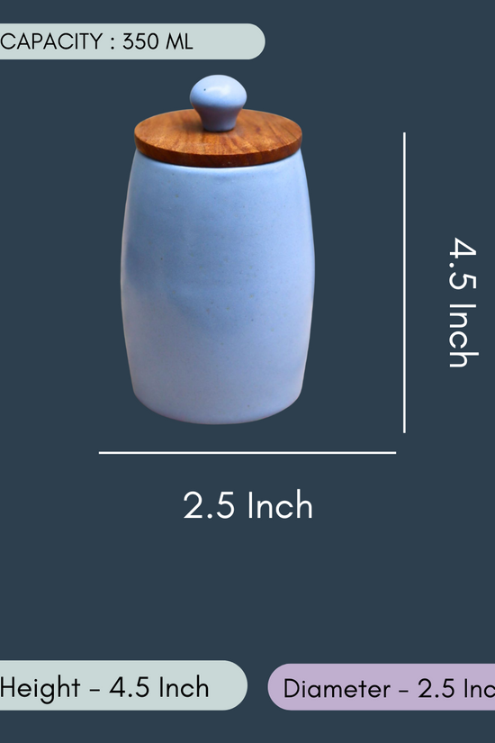 Neutral Cylinder Jars - Blue