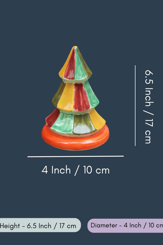 Vibrant Christmas tree in a Gift Box