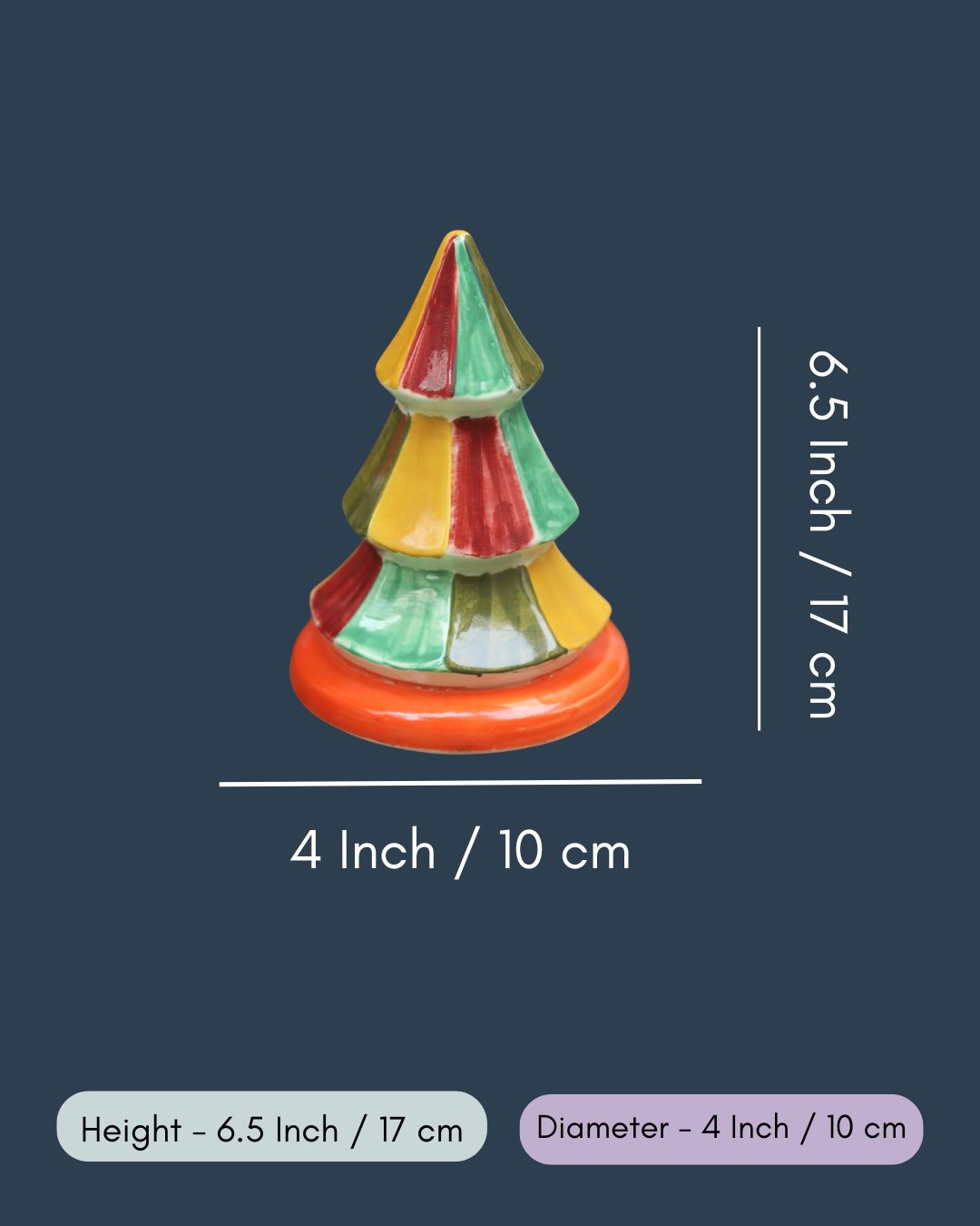 Vibrant Christmas tree in a Gift Box