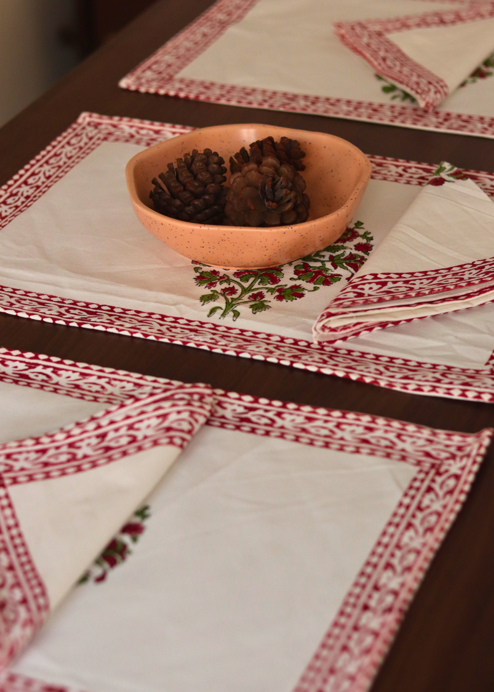 Handmade table mat & napkin