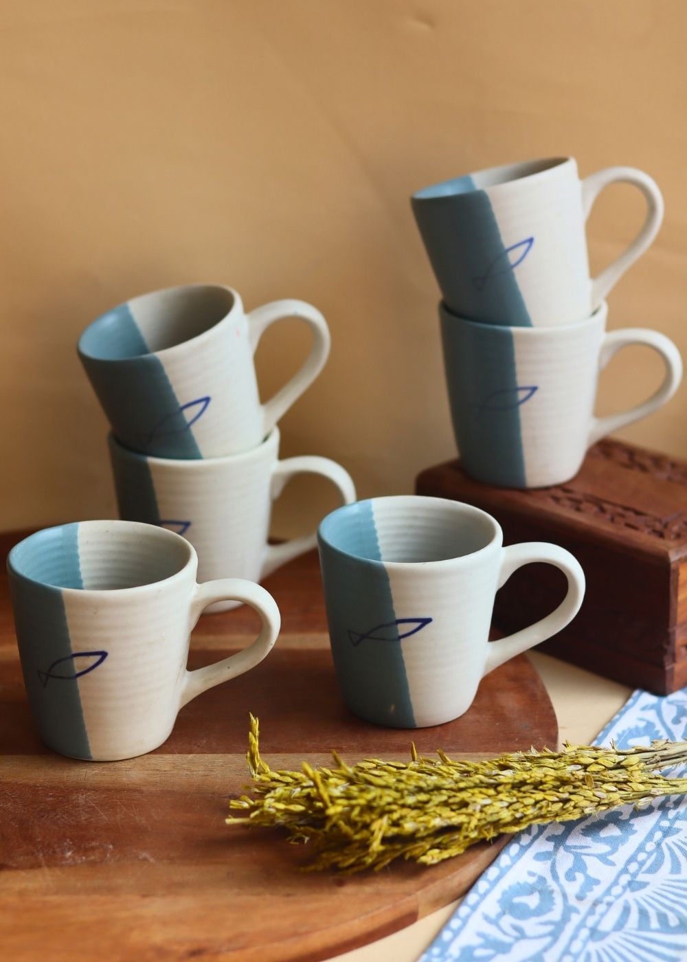 Coastal Catch Mug - Set of 6 with premium quality material