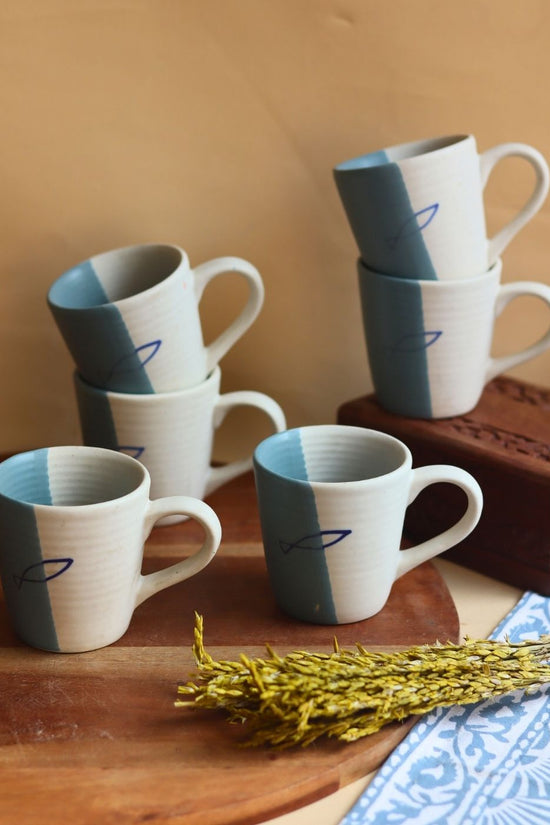 Coastal Catch Mug - Set of 6 with premium quality material