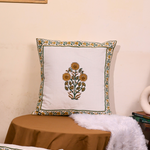 Soft cotton cushion cover with daisy print