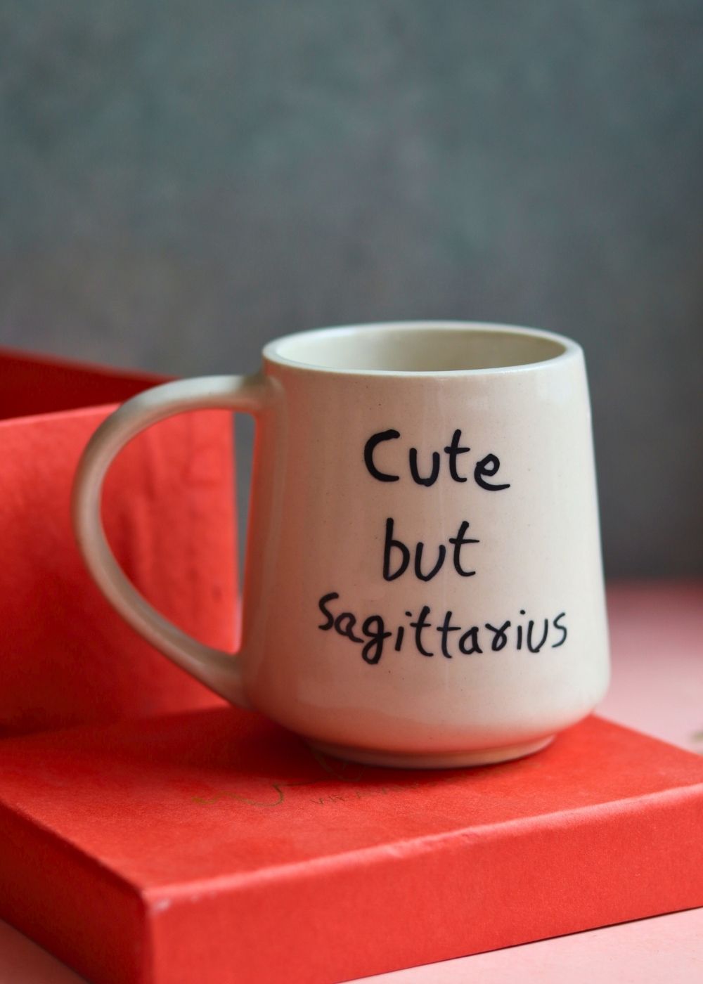cute but sagittarius mug in a gift box for your daily coffee routine 