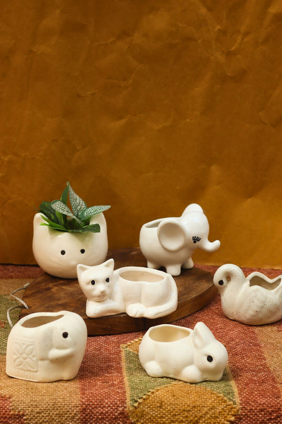 Set of 6 Little Creature Planter Combo (for the price of 5) with premium quality material