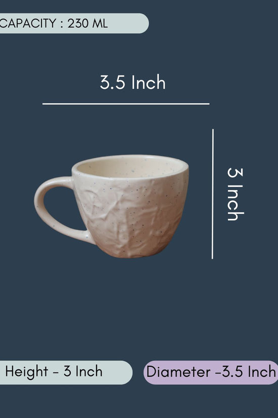 Cream Textured Mug