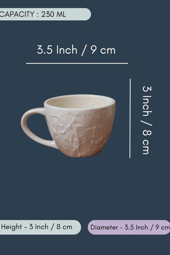 Cream Textured Mug
