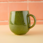 pistachio stoneware Mug made by ceramic 