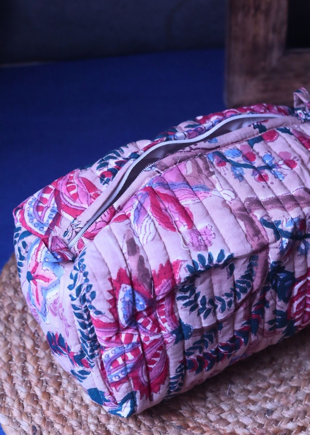 Floral Plush Toiletry Bag - Medium with premium quality material