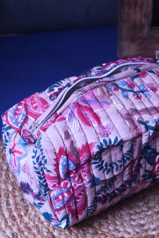 Floral Plush Toiletry Bag - Medium with premium quality material