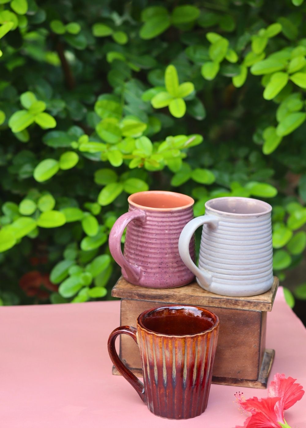 Handmade Set of 3 - Cheerful Sip Mugs