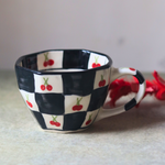 Cherry blossom handmade coffee mug 
