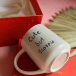 cute but scorpio mug in a gift box handmade in india 
