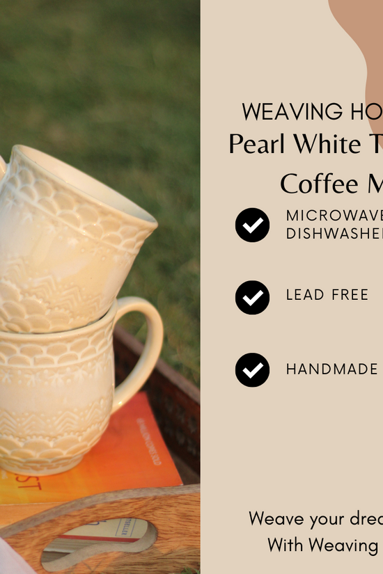 Pearl white coffee mug specifications