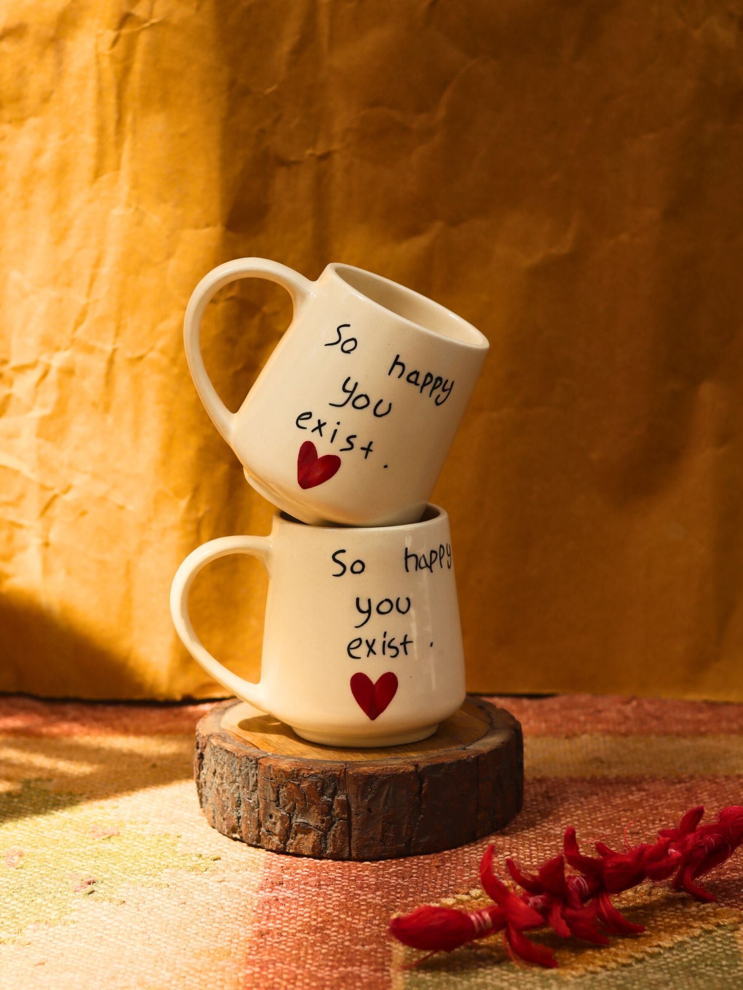 Handmade So happy you Exist sweetheart Mug