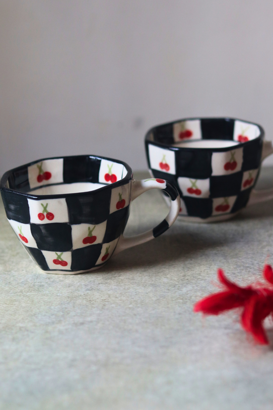 Two coffee mugs ceramic 