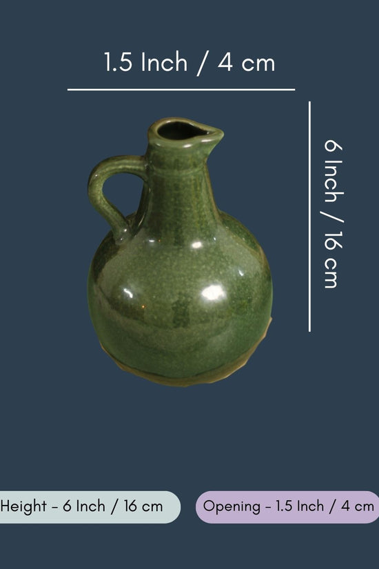 Green Vintage Milk Jug